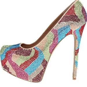 Steve Madden Platform Pumps size 8 Multicolor Stiletto Heels